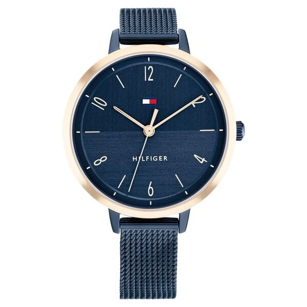 Tommy Hilfiger Quartz Analog Blue Dial Stainless Steel Strap Watch for Women