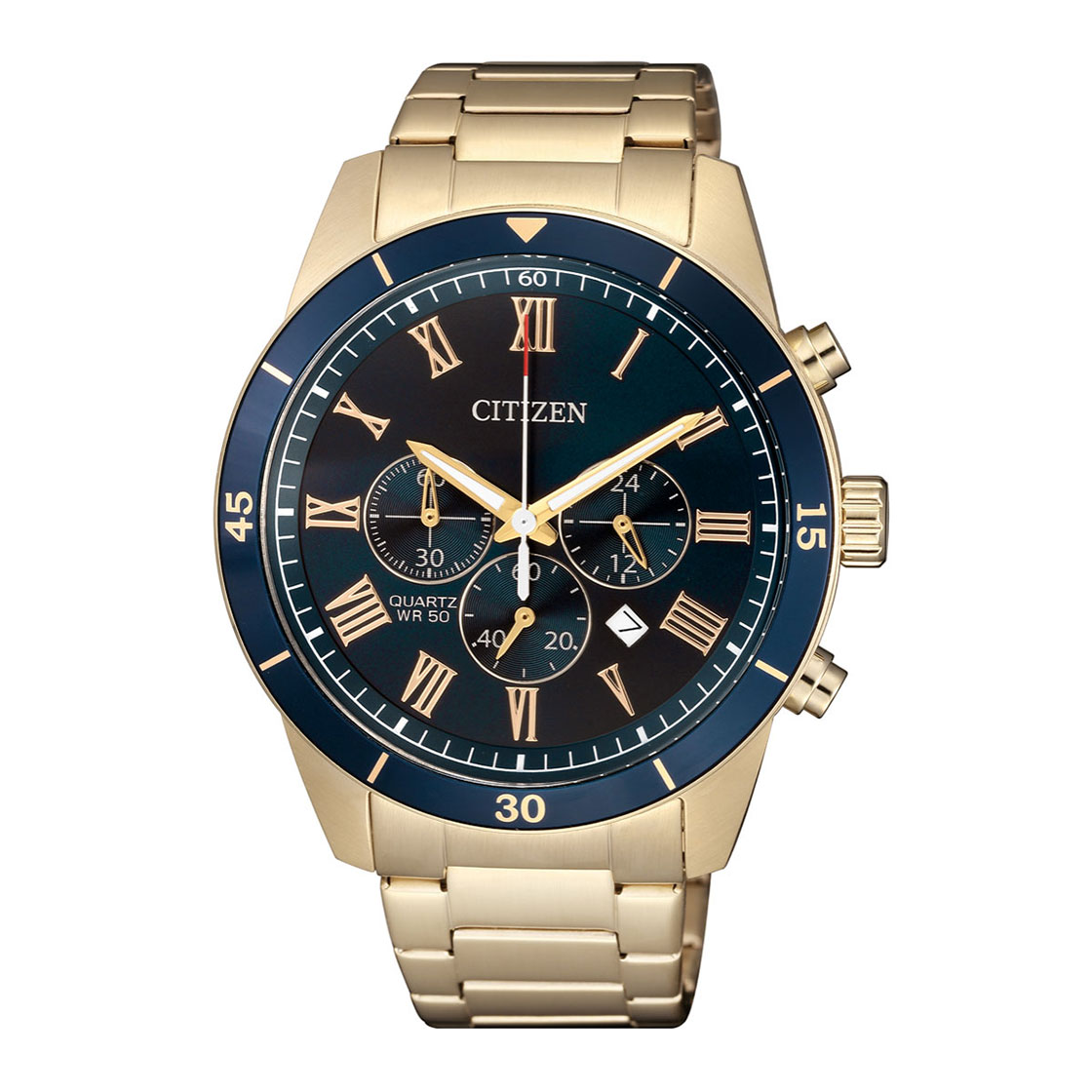 Citizen Quartz Gents Watch Blue Dial - AN8169-58L