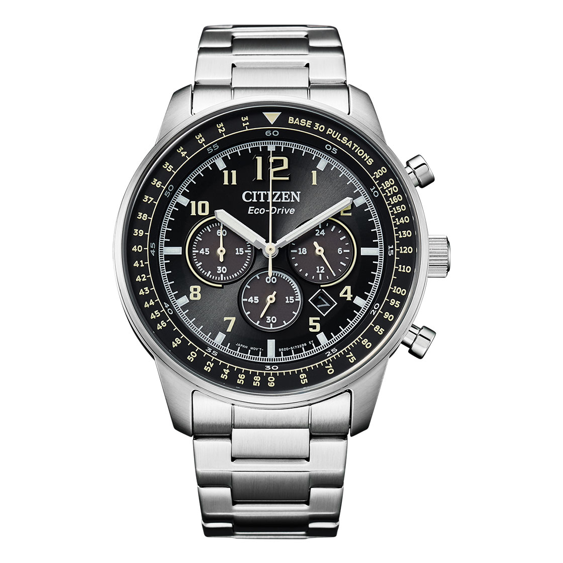 Citizen Eco-Drive Gents Watch Black Dial - CA4500-83E