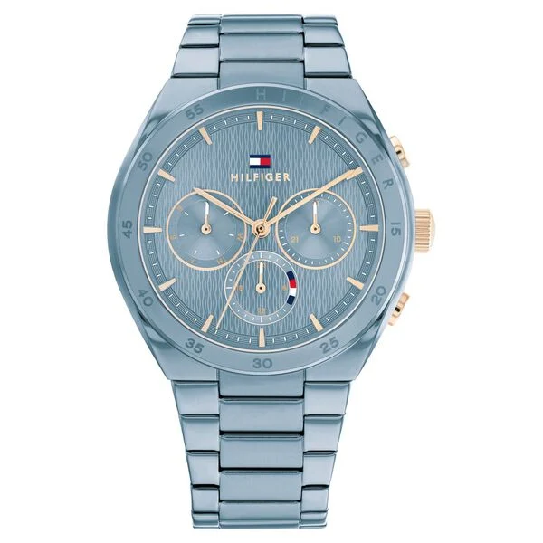 Tommy Hilfiger Quartz Multifunction Blue Dial Stainless Steel Strap Watch for Women