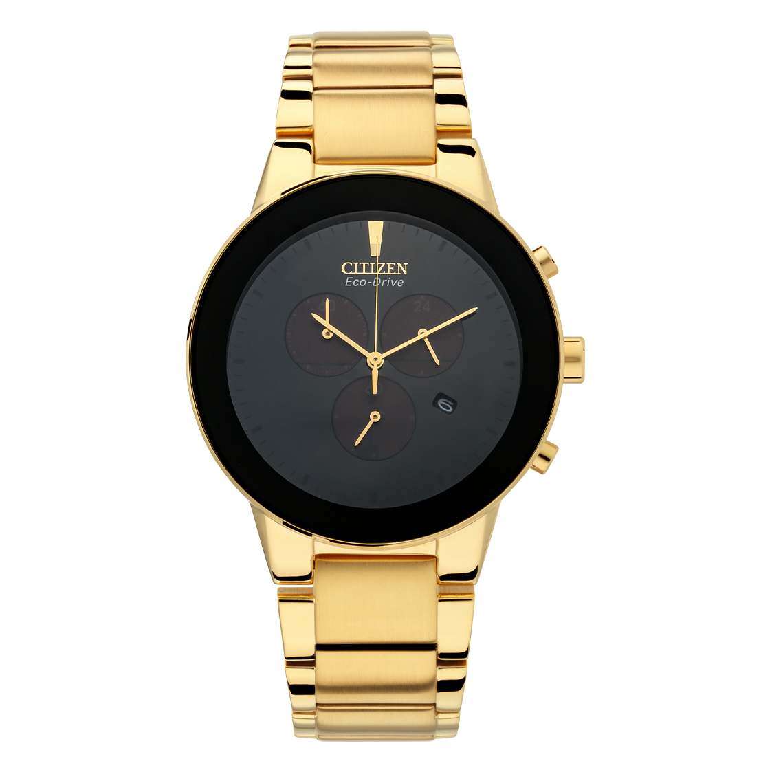 Citizen Eco-Drive Gents Watch Black Dial - AT2242-55E
