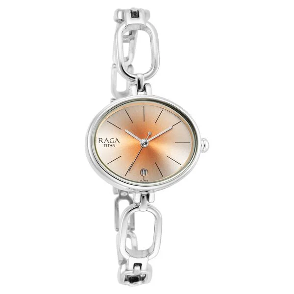 Titan Raga Viva Silver Dial Analog Metal Strap watch for Women